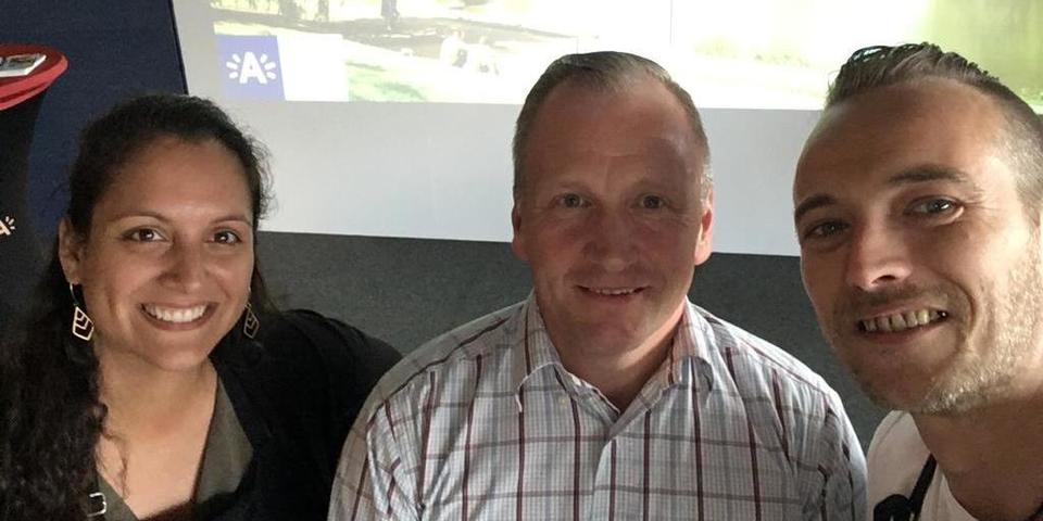 Medewerkers van het district tijdens de onthaalavond 2019